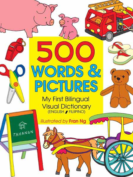 500 WORDS & PICTURES: Bilingual Visual Dictionary Book